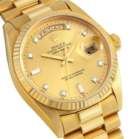 rolex day date gold content|rolex day date price list.